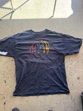Vintage 1998 John Lennon Self Portrait Neon Art T-Shirt Imagine Peace
